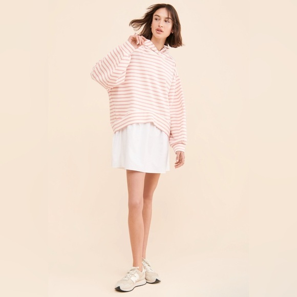 Anthropologie Pilcro Hoodie Shirt Layered Mini Dress - Picture 3 of 17